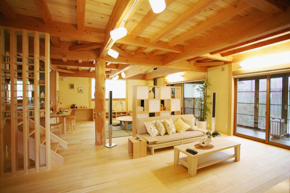 木組み空間の贅沢